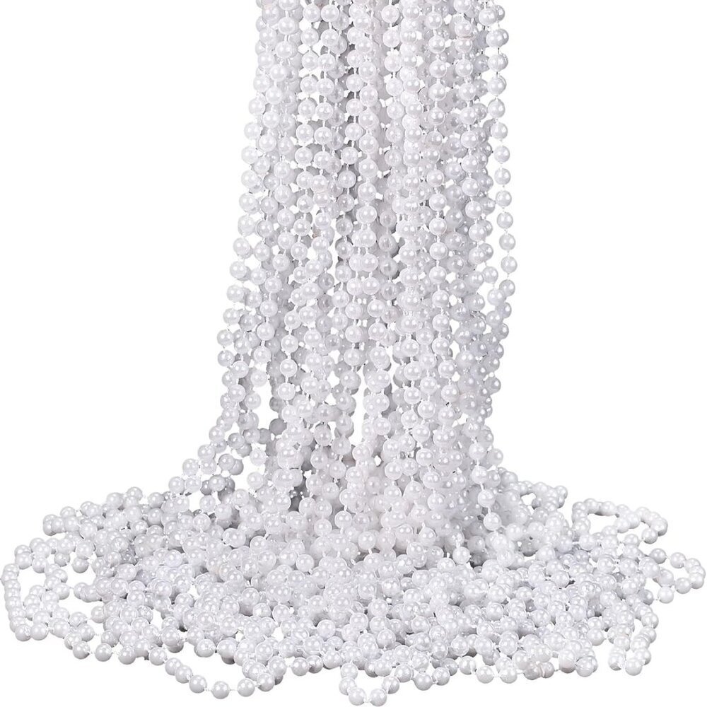 Long Faux Pearl Necklace Bulk 36pcs Costume Jewelry for Women Parties